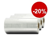 HILDE24 | Maschinenstretchfolie 20 my, 500 mm x 1660 lfm, transparent